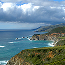 Big Sur coastline looking north to Bixby Canyon Bridge. NOAA.