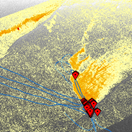 remote sensing interpretation of oil on water and field sampling locations at the MC20 site