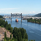 The Lower Willamette River in Portland, Oregon. NOAA.